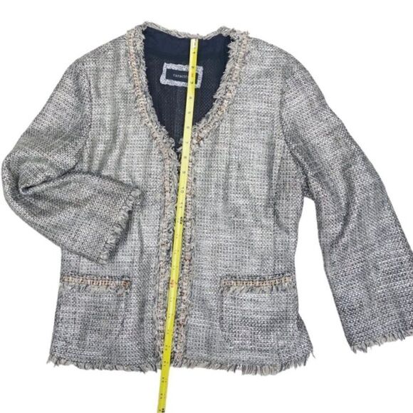 𝅺Caractère Tweed Suit Jacket Fringe - Picture 2 of 6